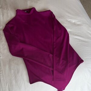 Express Magenta Long Sleeve Bodysuit